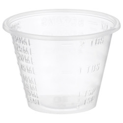 Graduated Medicine Cup McKesson 1 oz. Clear Plastic Disposable  (100/SL)