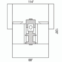 Orthopedic Drape Orthoarts® Hip Drape 114 W X 88 W X 126 L Inch Sterile  (6/CS)