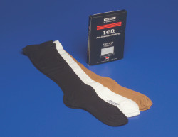 Anti-embolism Stocking T.E.D.™ Knee High Medium / Regular Beige Closed Toe  (1/PR)