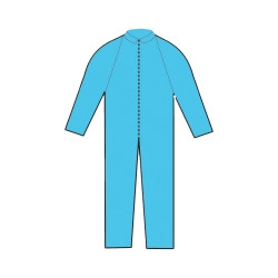 Coverall 2X-Large Blue Disposable NonSterile  (24/CS)