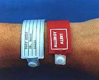 Identification Wristband McKesson Insert Card Permanent Snap  (250/BX)