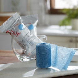 Cast Tape 3M™ Scotchcast™ Plus 3 Inch X 12 Foot Fiberglass / Resin Light Blue  (/)