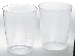 Graduated Drinking Cup 9 oz. Clear Plastic Disposable  (1/PK)