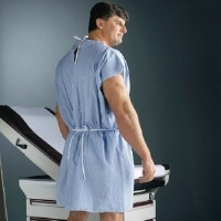 Patient Exam Gown EnduroWear® Large Blue Disposable  (25/CS)