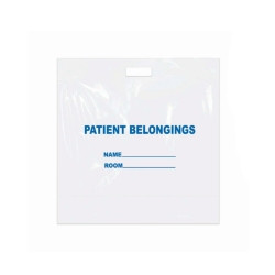 Patient Belongings Bag DawnMist 18-1/2 X 20 Inch Polyethylene Snap Closure White  (1/EA)