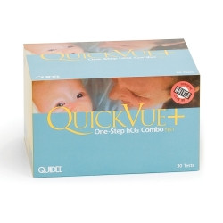 Reproductive Health Test Kit QuickVue+® One-Step hCG Combo hCG Pregnancy Test 90 Tests CLIA Waived Sample Dependent  (1/KT)