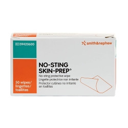 Skin Barrier Wipe No-Sting Skin-Prep 75 to 100% Strength Hexamethyldisiloxane / Acrylate Copolymer Individual Packet Sterile  (50/BX)