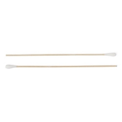 Swabstick Cotton Tip Wood Shaft 6 Inch Sterile 2 per Pack  (100/BX)