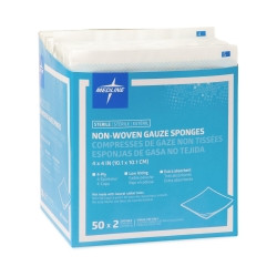 Nonwoven Sponge Avant Gauze® 4 X 4 Inch 2 per Pack Sterile 4-Ply Square  (50/BX)