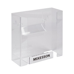 Glove Box Holder McKesson Horizontal or Vertical Mounted 2-Box Capacity Clear 4 X 10 X 10-3/4 Inch Plastic  (1/EA)