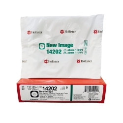 Ostomy Barrier New Image™ Flextend™ Trim to Fit, Standard Wear Adhesive Tape 44 mm Flange Green Code System Hydrocolloid Up to 1-1/4 Inch Opening  (1/EA)