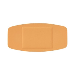 Adhesive Strip Curad® 2 X 4 Inch Plastic Rectangle Tan Sterile  (50/BX)