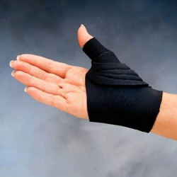 Thumb CMC Restriction Splint Comfort Cool® Adult Medium Wrap Around Strap Left Hand Black  (1/EA)