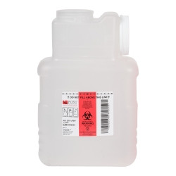 Sharps Container Leaktight Translucent Base Horizontal / Vertical Entry 1.5 Gallon  (1/EA)