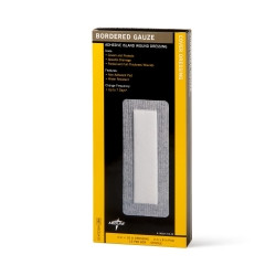 Adhesive Dressing Medline 4 X 10 Inch Nonwoven Rectangle White Sterile  (15/BX)