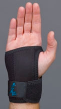 Wrist Splint GelFlex® Contoured Polymer Gel / Mineral Oil Left Hand Black Large  (1/EA)