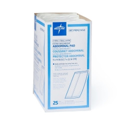Abdominal Pad Caring® 5 X 9 Inch 1 per Pack Sterile Rectangle  (400/CS)