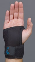 Wrist Splint GelFlex® Contoured Polymer Gel / Mineral Oil Right Hand Black Large  (1/EA)