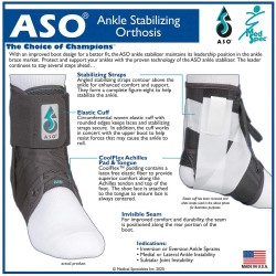 Ankle Support ASO® Large Lace-Up / Hook and Loop Strap Closure Foot  (1/EA)