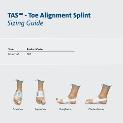 Toe Splint TAS™ One Size Fits Most Strap Closure Foot  (1/EA)