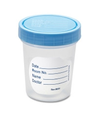 Specimen Container 120 mL (4 oz.) Screw Cap Patient Information OR Sterile  (100/CS)