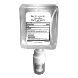 Alcohol-Free Hand Sanitizer safeHands® 1,000 mL BZK (Benzalkonium Chloride) Foaming Dispenser Refill Bottle  (4/CS)