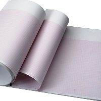 Diagnostic Recording Paper Welch Allyn® Thermal Paper 209 mm X 183 Foot Z-Fold Red Grid  (1/PD)