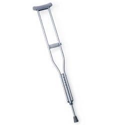 Underarm Crutches Aluminum Frame Child 300 lbs. Weight Capacity Push Button Adjustment  (1/PR)