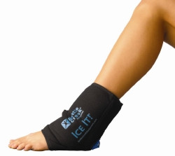 Cold Pack with Wrap Ice It!® MaxCOMFORT™ System Ankle / Elbow / Foot / Wrist 10-1/2 X 13 Inch Fabric / Foam / Vinyl / Gel Reusable  (1/EA)