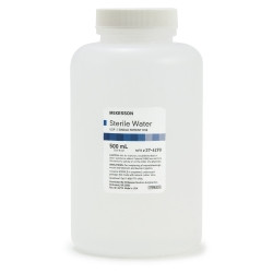 Irrigation Solution McKesson Sterile Water for Irrigation Not for Injection Bottle, Screw Top 500 mL  (1/EA)