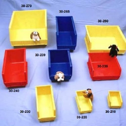 Storage Bin Blue Plastic 7.38 X 4.12 X 3 Inch  (1/EA)