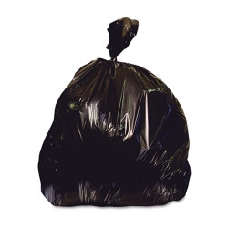 Trash Bag Heritage™ X-Liner™ 60 gal. Black Reprocessed Resin 2 mil 38 X 58 Inch Star Seal Bottom Flat Pack  (100/CS)