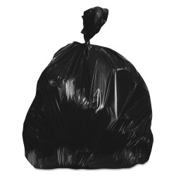 Trash Bag Heritage™ 30 gal. Black LLDPE 0.65 mil 30 X 36 Inch Star Seal Bottom Flat Pack  (250/CS)
