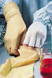 Half Finger Glove Liner Berkshire* BCR* Powder Free Polyester White Regular  (10/PK)