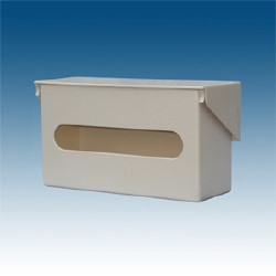Glove Box Holder Horizontal Mounted 1-Box Capacity Putty 3-1/2 X 3-7/8 X 11 Inch Plastic  (2/CS)