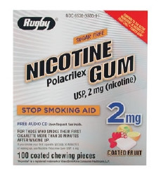 Stop Smoking Aid Rugby® 2 mg Strength Gum  (100/PK)