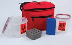 Insulated Biohazard Specimen Transport System Deluxe 5-1/2 X 7 X 9 Inch  (1/EA)