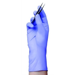 Exam Glove FLEXAL™ Nitrile Large NonSterile Nitrile Standard Cuff Length Textured Fingertips Blue Chemo Tested  (200/BX)