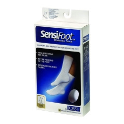 Diabetic Compression Socks JOBST® Sensifoot™ Crew Small Black Closed Toe  (1/PR)