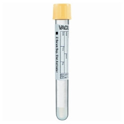 VACUETTE® Z Serum Sep Clot Activator Venous Blood Collection Tube Clot Activator / Separator Gel Additive 13 X 75 mm 3.5 mL Gold Pull Cap Polyethylene Terephthalate (PET) Tube  (50/BX)