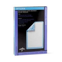 Super Absorbent Dressing OptiLock® 6-1/2 X 10 Inch Rectangle  (10/BX)