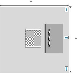 EENT Drape Clearview Eye Drape with Adhesive 50 W X 51 L Inch Sterile  (10/PK)