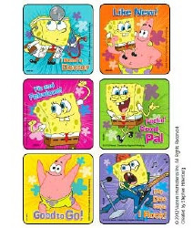 Disney® 75 per Unit SpongeBob - Doctor Visit Medical Sticker  (1/EA)
