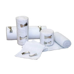 Elastic Bandage Economy 6 Inch X 5 Yard Clip Detached Closure Tan NonSterile Standard Compression  (10/BX)