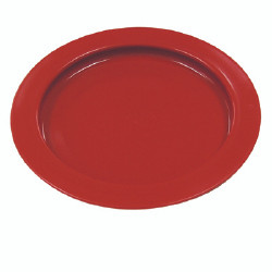 Plate Inner Lip™ Red Reusable Plastic 9 Inch Diameter  (1/EA)