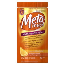 Fiber Supplement Metamucil® Orange Flavor Powder 30 oz. 3.4 Gram Strength Psyllium Husk  (1/EA)