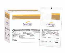 Surgical Glove GAMMEX® Non-Latex Sensitive Size 8.5 Sterile Polychloroprene Standard Cuff Length Micro-Textured Cream Chemo Tested  (200/CS)