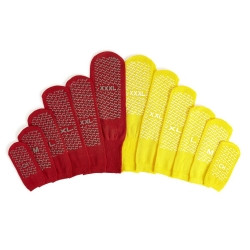 Fall Management Slipper Socks Medline X-Large Yellow Ankle High  (1/PR)