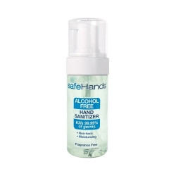Alcohol-Free Hand Sanitizer safeHands® 1.75 oz. BZK (Benzalkonium Chloride) Foaming Bottle  (24/CS)