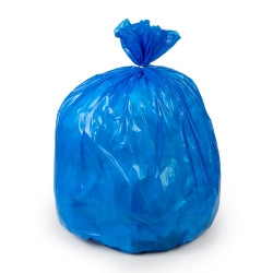 Recyclying Bag Colonial Bag 15 gal. Blue LLDPE 0.80 mil 24 X 32 Inch X-Seal Bottom Coreless Roll  (1/CS)